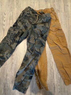 Wrangler Boys Camo Cargo Joggers and Tan Cargo Pants